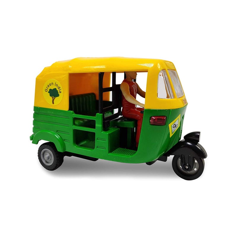 Petrichor Indian Handicraft Famous Auto Rickshaw/TUK TUK/Rickshaw Taxi Model Showpiece Collectible Figurine Home Decoration and Gifting (Multi Colour, Size: 4 INCHES) - Image 2